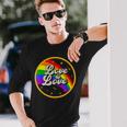 Love Is Love Rainbow Lgbt Gay Lesbian Pride Long Sleeve T-Shirt T-Shirt Gifts for Him