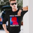 Mega King Usa Flag Proud Ultra Maga Trump 2024 Anti Biden Long Sleeve T-Shirt T-Shirt Gifts for Him