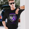 In Memory Dad Purple Alzheimers Awareness Long Sleeve T-Shirt T-Shirt Gifts for Him