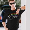 Nurse Rainbow Flag Lgbt Lgbtq Gay Lesbian Bi Pride Ally Long Sleeve T-Shirt T-Shirt Gifts for Him