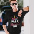 Papa Of The Birthday Girl Unicorn Girls Matching Long Sleeve T-Shirt T-Shirt Gifts for Him