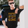 Papou Is My Name Spoiling Is My Game Fathers Day Long Sleeve T-Shirt T-Shirt Gifts for Him