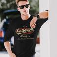 Patterson Shirt Personalized Name Shirt Name Print Shirts Shirts With Name Patterson Long Sleeve T-Shirt Gifts for Him