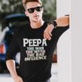 Peepa For The Man Myth Bad Influence Grandpa Long Sleeve T-Shirt T-Shirt Gifts for Him