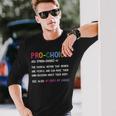 Pro Choice Definition Feminist Rights My Body My Choice V2 Long Sleeve T-Shirt T-Shirt Gifts for Him