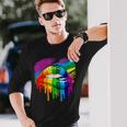Rainbow Lips Lgbt Pride Month Rainbow Flag Long Sleeve T-Shirt Gifts for Him