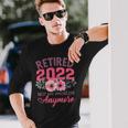 Retired 2022 Retirement For 2022 Cute Pink Long Sleeve T-Shirt Gifts for Him