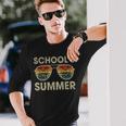 Retro Last Day Of School Schools Out For Summer Teacher Long Sleeve T-Shirt T-Shirt Gifts for Him