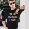 Im His Sparkler His And Her 4Th Of July Matching Couples Long Sleeve T-Shirt Gifts for Him