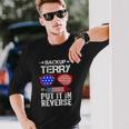 Back It Up Terry American Flag Usa 4Th Of July Sunglasses Long Sleeve T-Shirt Gifts for Him