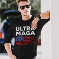 Ultra Maga Proud American Distressed Flag Patriotic Unisex Long Sleeve Gifts for Him