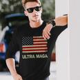 Ultra Maga United State Flag Unisex Long Sleeve Gifts for Him