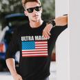 Ultra Maga Us Flag Long Sleeve T-Shirt Gifts for Him