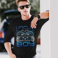 Uncle Of The Birthday Boy Video Gamer Birthday Party Long Sleeve T-Shirt Gifts for Him