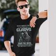 Never Underestimate The Power Of An Gladys Even The Devil V7 Long Sleeve T-Shirt Gifts for Him