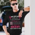 Valentine Name And God Said Let There Be Valentine Long Sleeve T-Shirt Gifts for Him