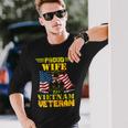 Veteran Veterans Day Proud Wife Of A Vietnam Veteran For 70 Navy Soldier Army Military Long Sleeve T-Shirt Gifts for Him