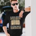 Vintage Censorship Book Reading Nerd I Read Banned Books Long Sleeve T-Shirt T-Shirt Gifts for Him