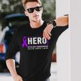 Vitiligo Awareness Hero Purple Vitiligo Awareness Long Sleeve T-Shirt Gifts for Him