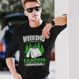 Weekend Forecast Camping With A Chance Of Drinking Funny Unisex Long Sleeve Gifts for Him