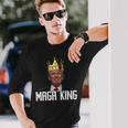 Womens Maga King Shirt The Great Maga King Trump Ultra Maga Unisex Long Sleeve Gifts for Him