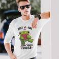 Cute Frog Just A Girl Who Loves Frogs Funny Frog Lover Gift For Girl Frog Lover Unisex Long Sleeve Gifts for Him