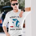 Dada Grandpa Worlds Best Dada Shark Long Sleeve T-Shirt Gifts for Him