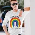 Dont Say Gay Protect Trans Long Sleeve T-Shirt Gifts for Him
