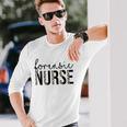 Forensic Nurse Life Nursing School Nurse Squad Raglan Baseball Tee Long Sleeve T-Shirt T-Shirt Gifts for Him