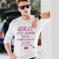 Girls Just Wanna Have Fundamental Human Rights Funny Unisex Long Sleeve Gifts for Him