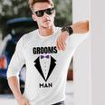 Groomsman Grooms Squad Stag Party Friends Themed Unisex Long Sleeve Gifts for Him