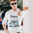 Happy Hanukkah Chanukah Pajama 893 Shirt Unisex Long Sleeve Gifts for Him