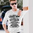 I Am A Lucky Son Because Im Raised By A Veteran V2 Unisex Long Sleeve Gifts for Him