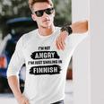 Im Not Angry Im Just Smiling In Finnish Unisex Long Sleeve Gifts for Him