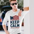 Keep Calm And Stay Strong Tshirt American Tshirt United State Of America Unisex Long Sleeve Gifts for Him