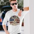 Meowica American Cat 4Th Of July Flag Sunglasses Plus Size Long Sleeve T-Shirt T-Shirt Gifts for Him