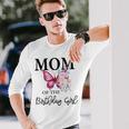 Mom 1St First Birthday Matching Butterfly Floral Long Sleeve T-Shirt Gifts for Him