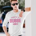 Promoted To Bubbe Baby Reveal Jewish Grandma Long Sleeve T-Shirt T-Shirt Gifts for Him