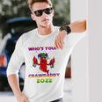 Whos Your Crawdaddy Crawfish Flag Mardi Gras Long Sleeve T-Shirt T-Shirt Gifts for Him