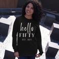 50Th Birthday Milestone Hello Fifty Party 1971 Long Sleeve T-Shirt Gifts for Her