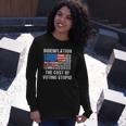 American Flag With Inflation Graph Biden Flation Long Sleeve T-Shirt T-Shirt Gifts for Her