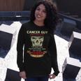 Cancer Guy I Have 3 Sides Cancer Guy Birthday Long Sleeve T-Shirt Gifts for Her