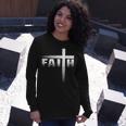 Christian Faith & Cross Christian Faith & Cross Long Sleeve T-Shirt T-Shirt Gifts for Her