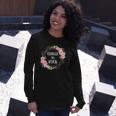 Classy As Fuck Floral Wreath Polite Offensive Feminist Long Sleeve T-Shirt T-Shirt Gifts for Her