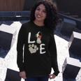 Dogs 365 Love Bernese Mountain Dog Paw Pet Rescue Long Sleeve T-Shirt T-Shirt Gifts for Her