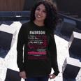 Emerson Name Emerson Name Long Sleeve T-Shirt Gifts for Her