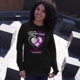 Epilepsy Awareness I Wear Purple For My Dad Long Sleeve T-Shirt T-Shirt Gifts for Her