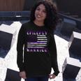 Epilepsy Warrior Usa Flag United States Flag Epilepsy Epilepsy Awareness Unisex Long Sleeve Gifts for Her