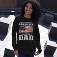 My Favorite Caregiver Calls Me Dad Patriotic 4Th Of July Long Sleeve T-Shirt Gifts for Her