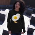 Fried Egg Chicken Sunny Side Up Egg Yolk Breakfast Food Long Sleeve T-Shirt Gifts for Her